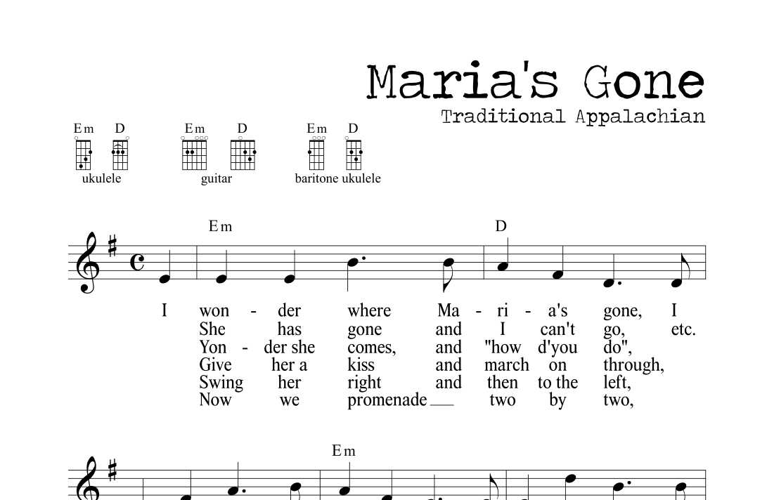 Maria's Gone (Appalachian Dance) (arr. M. Ryan Taylor)