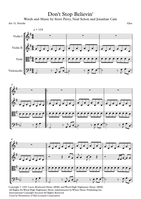Don't Stop Believin' (arr. G Streeks)