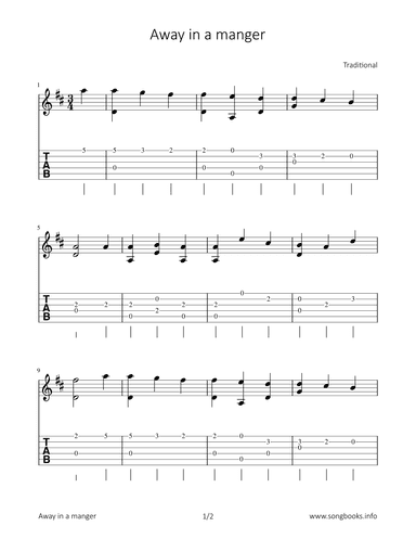 Away in a manger (arr. Bettina Schipp)