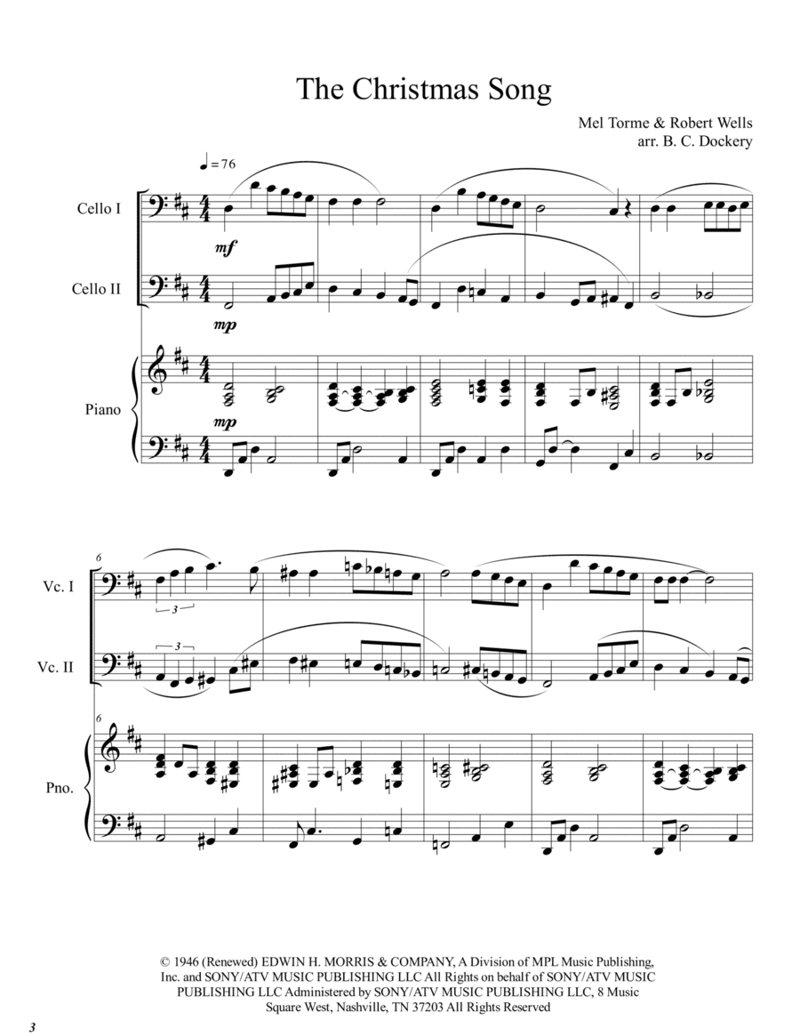 The Christmas Song (chestnuts Roasting On An Open Fire) (arr. B. C. Dockery)
