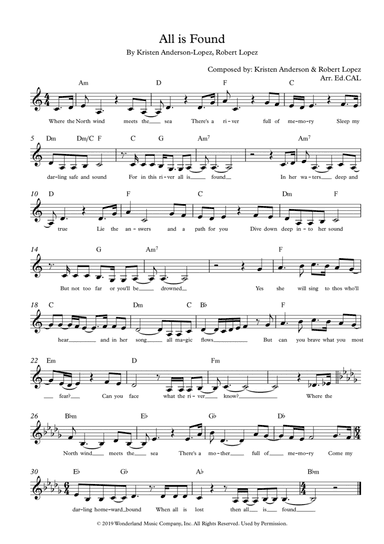 All Is Found (arr. Ed.CAL)