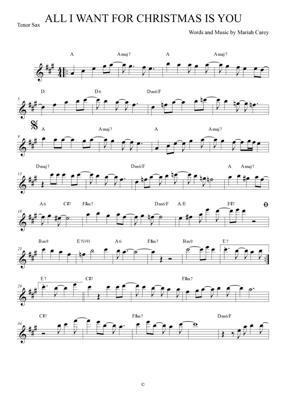 All I Want For Christmas Is You (arr. Anderson Quevedo)