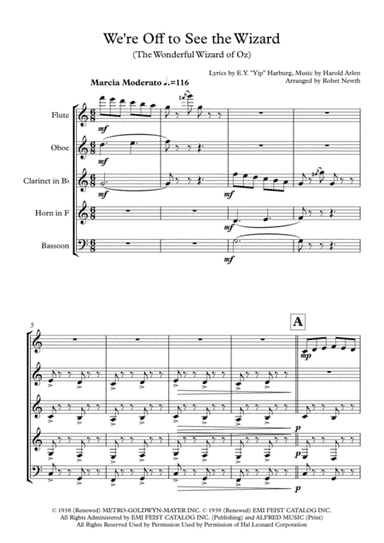 We're Off To See The Wizard (arr. Robert Newth)