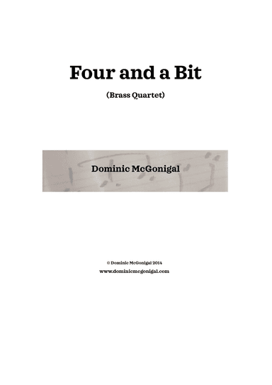 Four And A Bit (Brass Quartet)