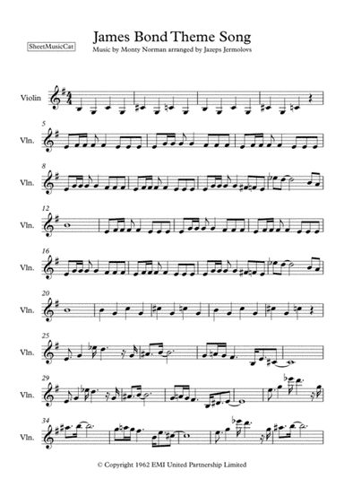 James Bond Theme (arr. Jazeps Jermolovs)