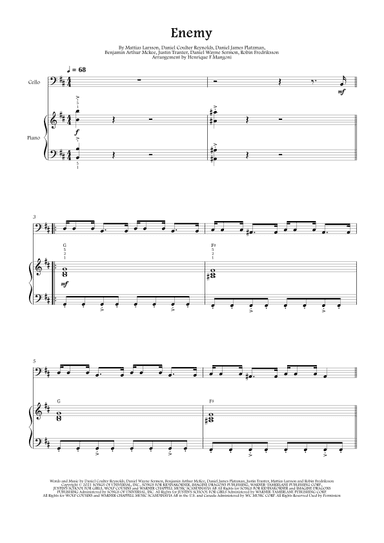 Enemy (arr. Henrique F Mangoni)