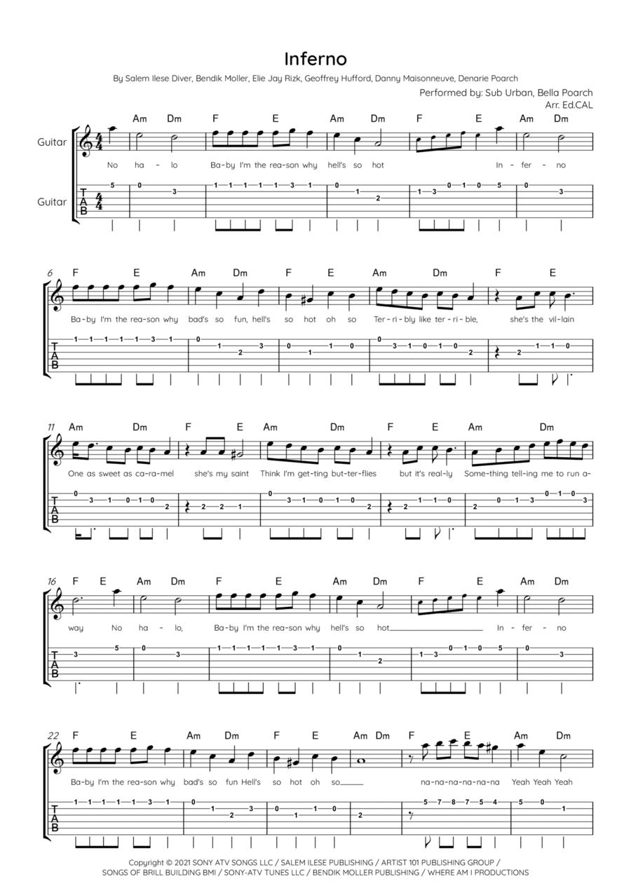 Inferno (arr. Arr. Ed.CAL)