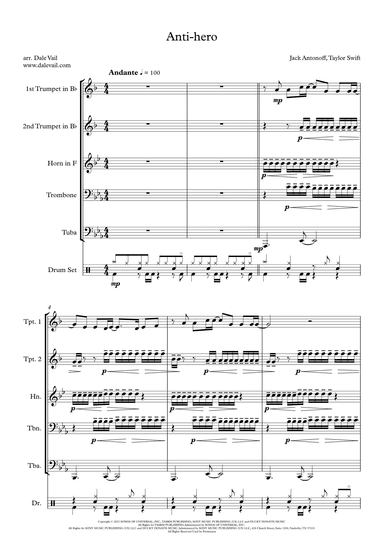 Anti-hero (arr. Dale Vail)