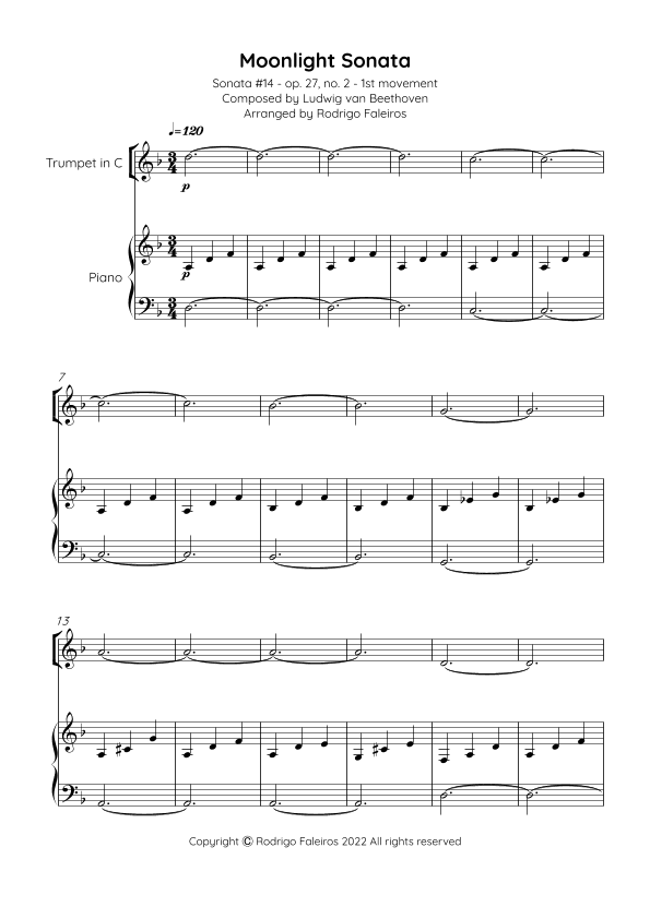 Moonlight Sonata (arr. Rodrigo Faleiros)