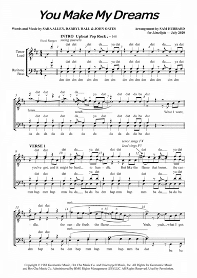 You Make My Dreams (arr. Sam Hubbard)