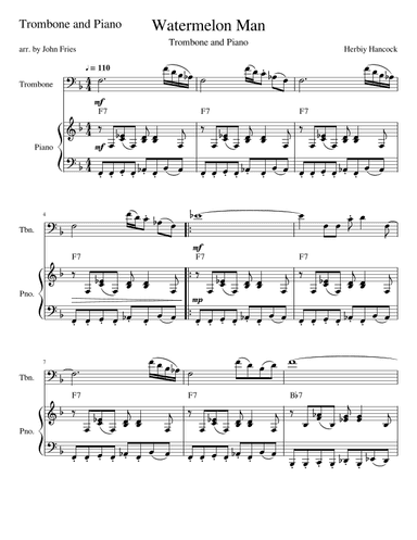 Watermelon Man (arr. John Fries)