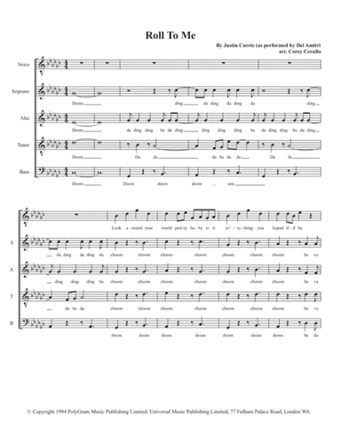 Roll To Me (arr. Corey Cerullo)