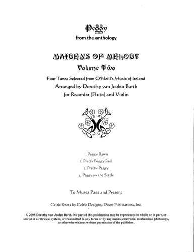 Peggy (4 Duos) (arr. Dorothy van Joolen Barth)