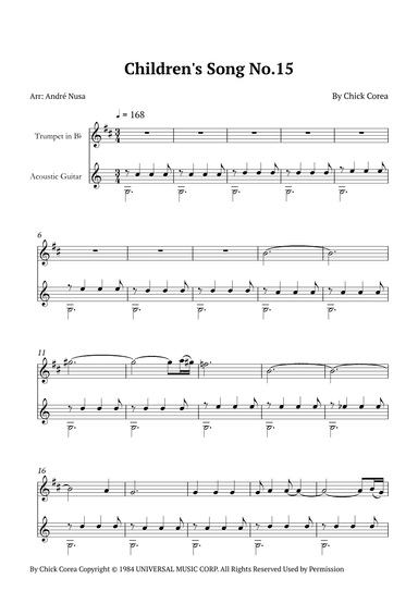 Children's Song No. 15 (arr. André Nusa)