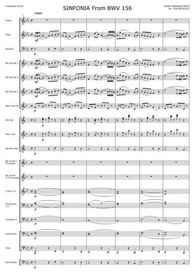 Sinfonia from Cantate 156 (arr. Yves Bouillot)