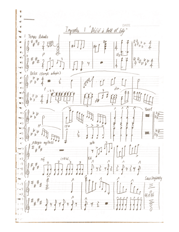 Impromptu no.1 (arranged for violin duet) op.1