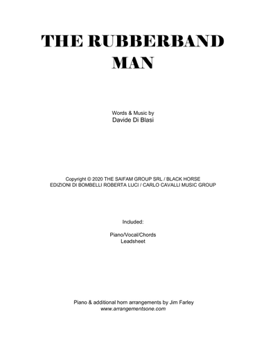 The Rubberband Man (arr. Jim Farley www.arrangementsone.com)