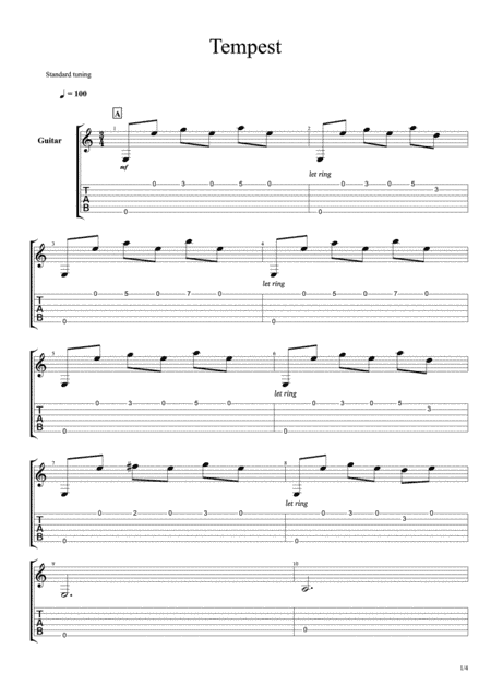 Tempest Tablature