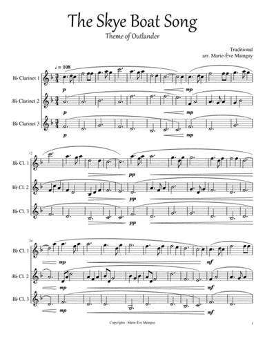 The Skye Boat Song (arr. Marie-Ève Mainguy)
