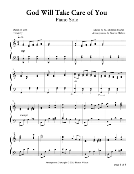 God Will Take Care of You (arr. Sharon Wilson)