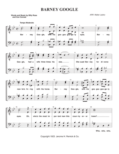 Barney Google (arr. Walter Latzko)