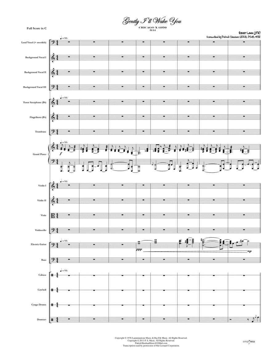 Gently I'll Wake You (arr. Patrick Sheehan)