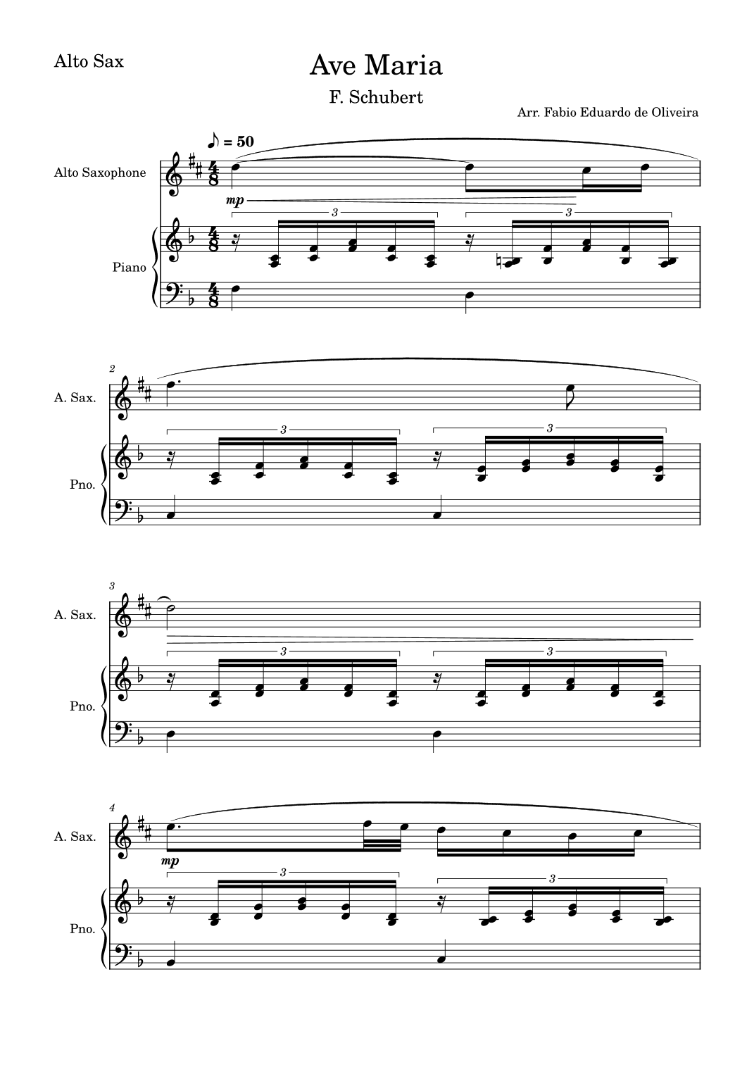 Ave Maria (Schubert) (arr. Fabio Eduardo de Oliveira)