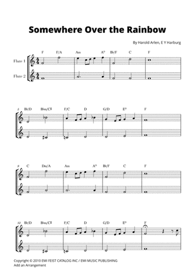 Over The Rainbow (arr. Cadenza Editions)