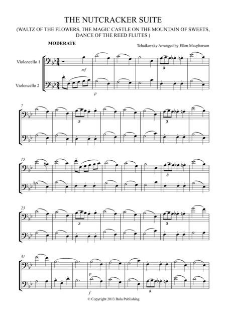 THE NUTCRACKER SUITE - CELLO DUET - (Waltz of the Flowers, The Magic Castle on the Mountain of Sweet (arr. Ellen Macpherson)