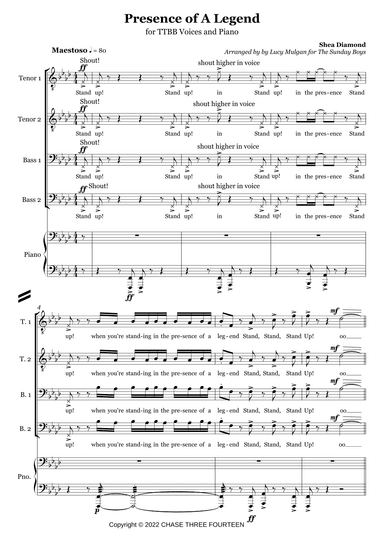 Presence Of A Legend (arr. Lucy Mulgan)