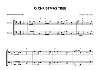 O Christmas Tree - Cello Duet (arr. Valdir Maia)