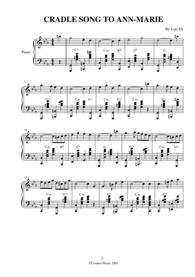 CRADLE SONG TO ANN-MARIE