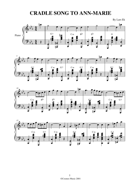 CRADLE SONG TO ANN-MARIE