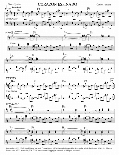 Corazon Espinado (arr. Jorge Juárez)