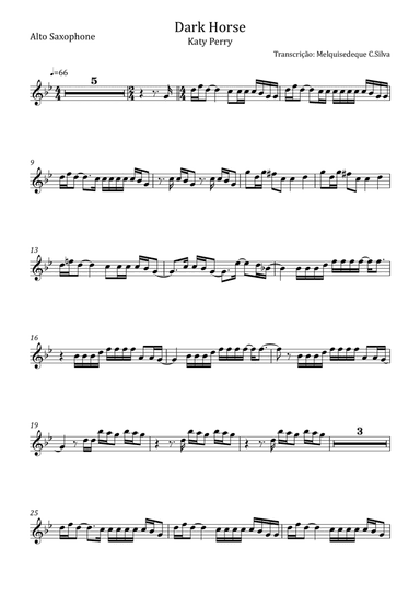 Dark Horse (arr. Melquisedeque C.Silva)