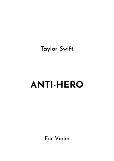 Anti-hero (arr. Jireh J.)