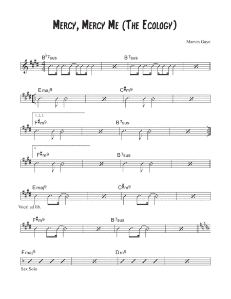 Mercy, Mercy Me (the Ecology) (arr. David M Fagnant)