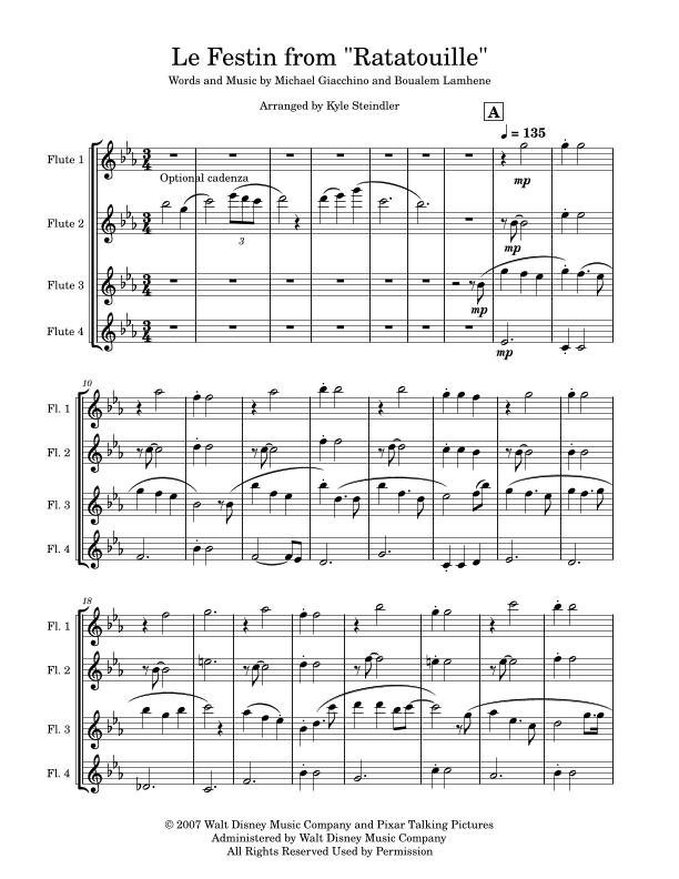 Le Festin (arr. Kyle Steindler)