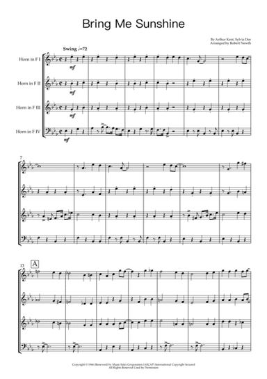 Bring Me Sunshine (arr. Robert Newth)