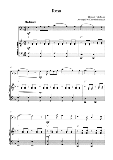 Rosa (bassoon solo and piano accompaniment) (arr. Kaiserin Rebecca)