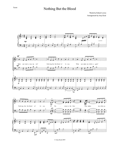 Nothing But the Blood (arr. Amy Kent)