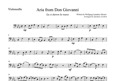 Aria from Don Giovanni (arr. Zachary Corbett)