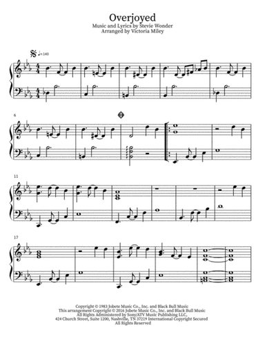 Overjoyed (arr. Victoria Miley)