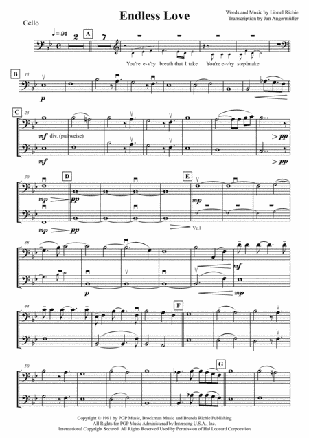 Endless Love (arr. Jan Angermüller)