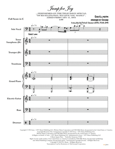 Jump For Joy (arr. Patrick Sheehan)