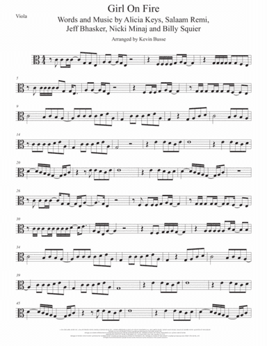 Girl On Fire (arr. Kevin Busse)