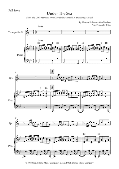 Under The Sea (arr. Fernando Britto)