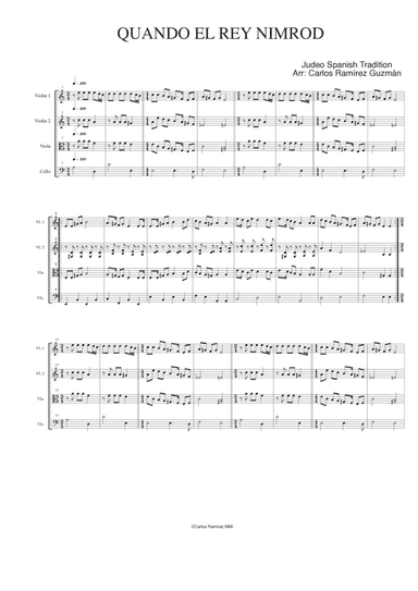 Quando el Rey Nimrod (arr. Carlos Ramírez Guzmán)