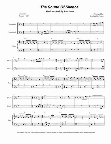 The Sound Of Silence (arr. Stephen DeCesare)