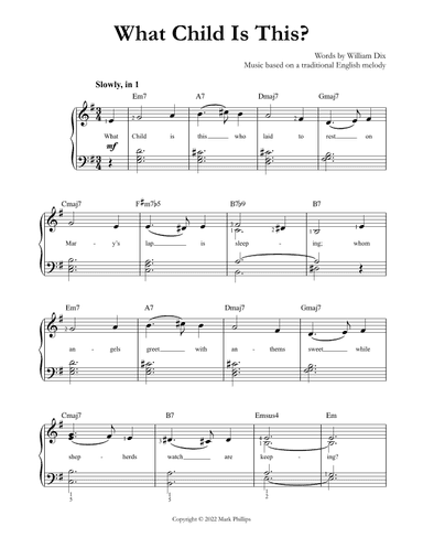 What Child Is This? (arr. Mark Phillips)